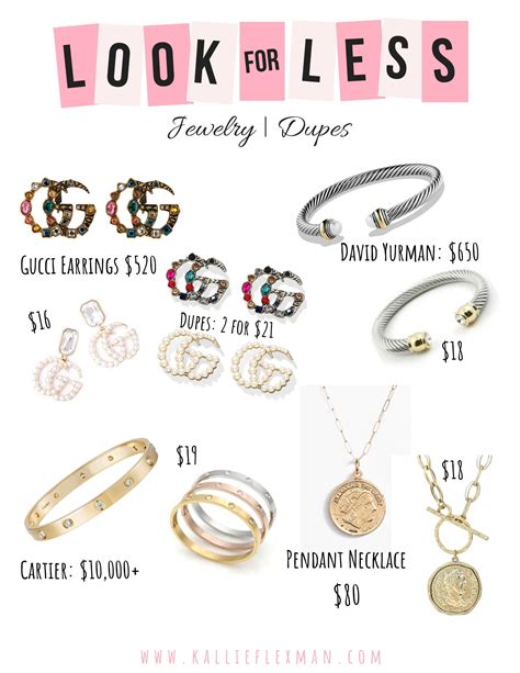 luxury jewelry dupes